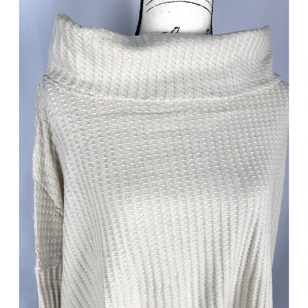 Free People Juicy Long Sleeve Cowl Neck Oversized Beige Sweater Sz L,M,S,XS,NWT - Picture 4 of 11